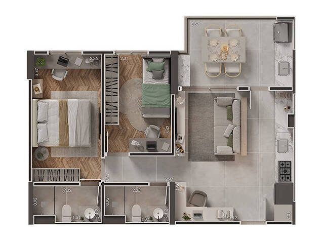 #134 - Apartamento para Venda em Santo André - SP - 3